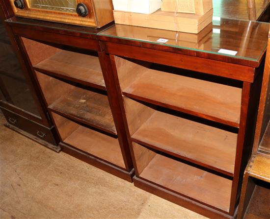Pair of open bookcases